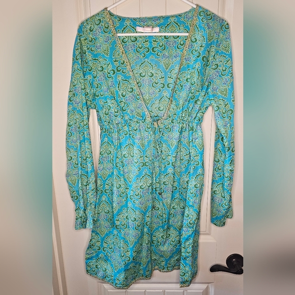 [Victoria's Secret] Floral Tunic/Cover-Up Cinched Tie Below Bust《M/L》 - Picture 8 of 16